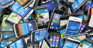 Pile of cell phones